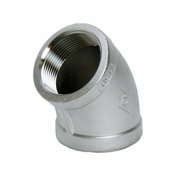Smith Cooper 1.25 in. Thread Stainless Steel 45 Degree Elbow 4809901